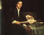 Portrait of a Gentleman in his Study - 洛伦佐·洛图